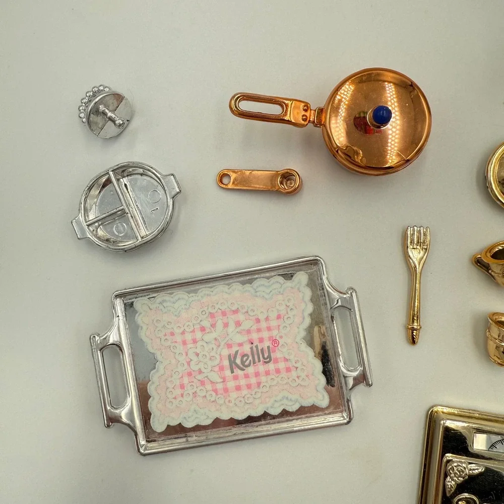 Vintage Barbie Kitchen Accessory Lot | Mixer, Scale, Utensils, Cups,‎ Etc.